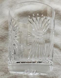 Two Waterford Millennium Collection Double Old-Fashioned Glasses-5 Toasts-NIB