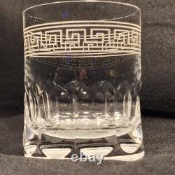 VERSACE Rosenthal Medusa Greek Key WHISKEY Double Old Fashioned Crystal Glass