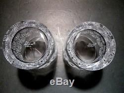 VINTAGE Lalique Crystal NAPSBURY (1976-) Set of 2 Double Old Fashioned 3 7/8