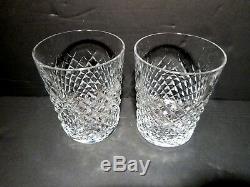 VINTAGE Waterford Crystal ALANA (1952-) Set of 2 Double Old Fashioned 4 3/8