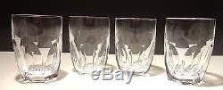 VINTAGE Waterford Crystal KATHLEEN (1953-)4 Double Old Fashioned 12 oz Tumbler