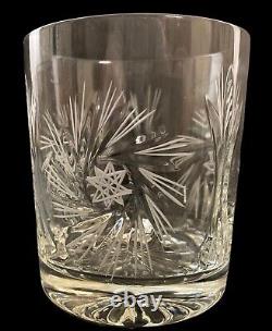 VIN Bohemia Lead Crystal Crystalex Monica Pinwheel Double Old Fashioned Glass