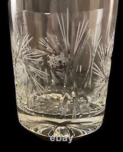 VIN Bohemia Lead Crystal Crystalex Monica Pinwheel Double Old Fashioned Glass