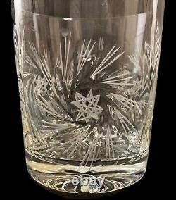 VIN Bohemia Lead Crystal Crystalex Monica Pinwheel Double Old Fashioned Glass