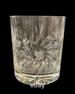 VIN Bohemia Lead Crystal Crystalex Monica Pinwheel Double Old Fashioned Glass