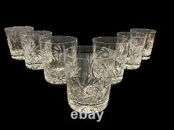 VIN Bohemia Lead Crystal Crystalex Monica Pinwheel Double Old Fashioned Glass