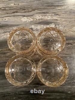 VTG Altuzarra Double Old Fashioned 18K Gold Raised Lattice Design Set of 7