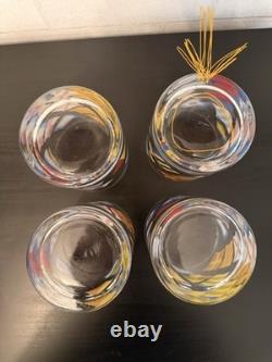 VTG Georges Briard Nautical Signal FlagsDouble Old Fashioned Glassesset(4)MCM