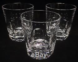 Val St Lambert Uni Double Old Fashioned Tumblers Crystal Glasses 4 Set (3)