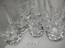 Very Rare Baccarat Set Of 8 Clear Cut 61/2 Thumbprint Double Old Fashioned