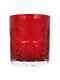 Vietri Barocco 4 Ruby Double Old Fashioned DOF Bar Glass Set Italy NWT