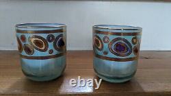 Vietri REGALIA DOUBLE OLD FASHIONED Glassware Glass, Set Of 2 NEW
