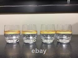 Vietri Raffaello Banded Double Old Fashioned Set of 4 NEW without Box