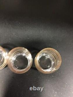 Vietri Raffaello Swirl Double Old Fashioned Glass Set of 4 NEW without Box