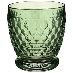 Villeroy & Boch Boston Colored Double Old-Fashioned Glass, Green Set of 12