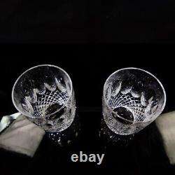 Vintage 2 Waterford Crystal Colleen Double Old Fashioned Glass Tumbler