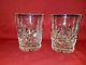 Vintage 2 Waterford Crystal Lismore Double Old Fashioned Glasses