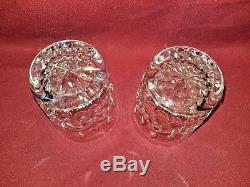 Vintage 2 Waterford Crystal Lismore Double Old Fashioned Glasses