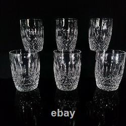 Vintage 6 Waterford Crystal Colleen Double Old Fashioned Glass Tumbler 4 3/8