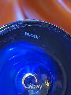 Vintage BLOCK Stockholm Cobalt Blue Double Old Fashioned Rock Glasses & Pitcher
