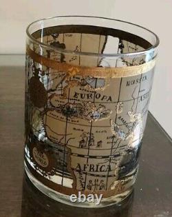 Vintage Cera Old World Double Old Fashioned Glasses