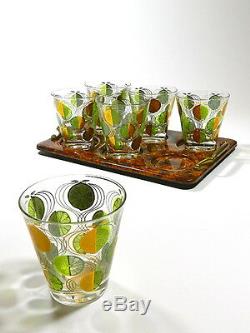 Vintage Cocktail Glasses Double Old Fashioned Tumbler Glass Set Of 6