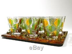 Vintage Cocktail Glasses Double Old Fashioned Tumbler Glass Set Of 6