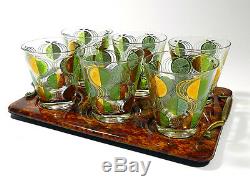 Vintage Cocktail Glasses Double Old Fashioned Tumbler Glass Set Of 6