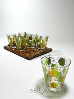 Vintage Cocktail Glasses Double Old Fashioned Tumbler Glass Set Of 6