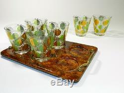 Vintage Cocktail Glasses Double Old Fashioned Tumbler Glass Set Of 6