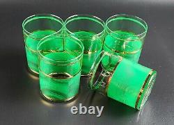 Vintage Culver CUV95 Double Old Fashioned Glasses 4 Tall- Set of 5