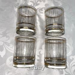 Vintage Culver Devon Double Old Fashioned Glasses Set Of 4
