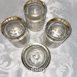 Vintage Culver Devon Double Old Fashioned Glasses Set Of 4