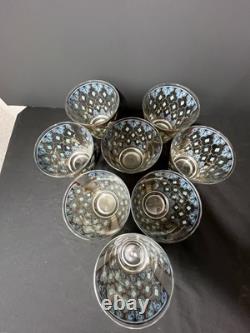 Vintage Culver Valencia Low Ball Glasses Double Old Fashioned Flared Set of 8
