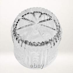 Vintage Cut Crystal Double Old Fashioned Glasses Set of 4 Excellent Conditio