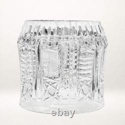 Vintage Cut Crystal Double Old Fashioned Glasses Set of 4 Excellent Conditio