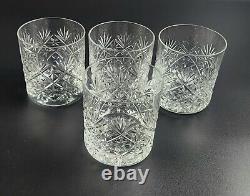 Vintage Double Old Fashioned Glasses Set of 4 3 5/8 Tall Webb Thomas