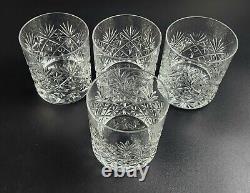 Vintage Double Old Fashioned Glasses Set of 4 3 5/8 Tall Webb Thomas