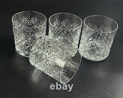 Vintage Double Old Fashioned Glasses Set of 4 3 5/8 Tall Webb Thomas