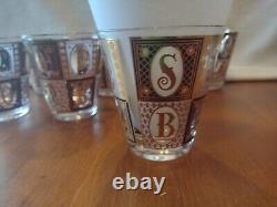 Vintage Georges BRIARD Scotch Bourbon Set of 6 Double Old Fashioned Glasses