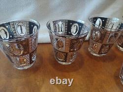 Vintage Georges BRIARD Scotch Bourbon Set of 6 Double Old Fashioned Glasses