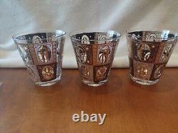 Vintage Georges BRIARD Scotch Bourbon Set of 6 Double Old Fashioned Glasses