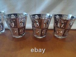 Vintage Georges BRIARD Scotch Bourbon Set of 6 Double Old Fashioned Glasses