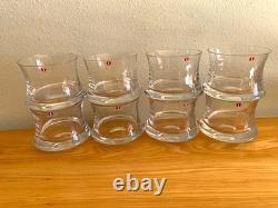 Vintage Iittala Romantica Double Old-Fashioned Glasses by Tapio Wirkkala Set 8