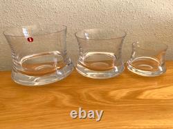 Vintage Iittala Romantica Double Old-Fashioned Glasses by Tapio Wirkkala Set 8
