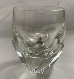 Vintage Moser Bar Old Fashioned Double Clear 4 1/4 Signed