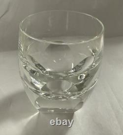 Vintage Moser Bar Old Fashioned Double Clear 4 1/4 Signed