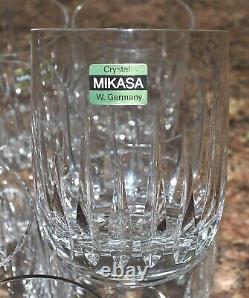 Vintage NEW Mikasa Plaza Suite 8 Double Old Fashioned/Whiskey GLASSES W. GERMANY