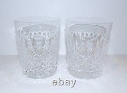 Vintage Pair Of Waterford Crystal Colleen 4 3/8 Double Old Fashioned Glasses