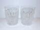 Vintage Pair Of Waterford Crystal Colleen 4 3/8 Double Old Fashioned Glasses